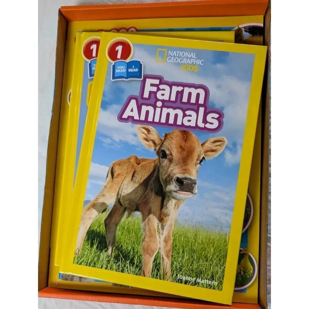 National Geographic Baby Animals Read To Explore Set Level 1 + Sticker Book